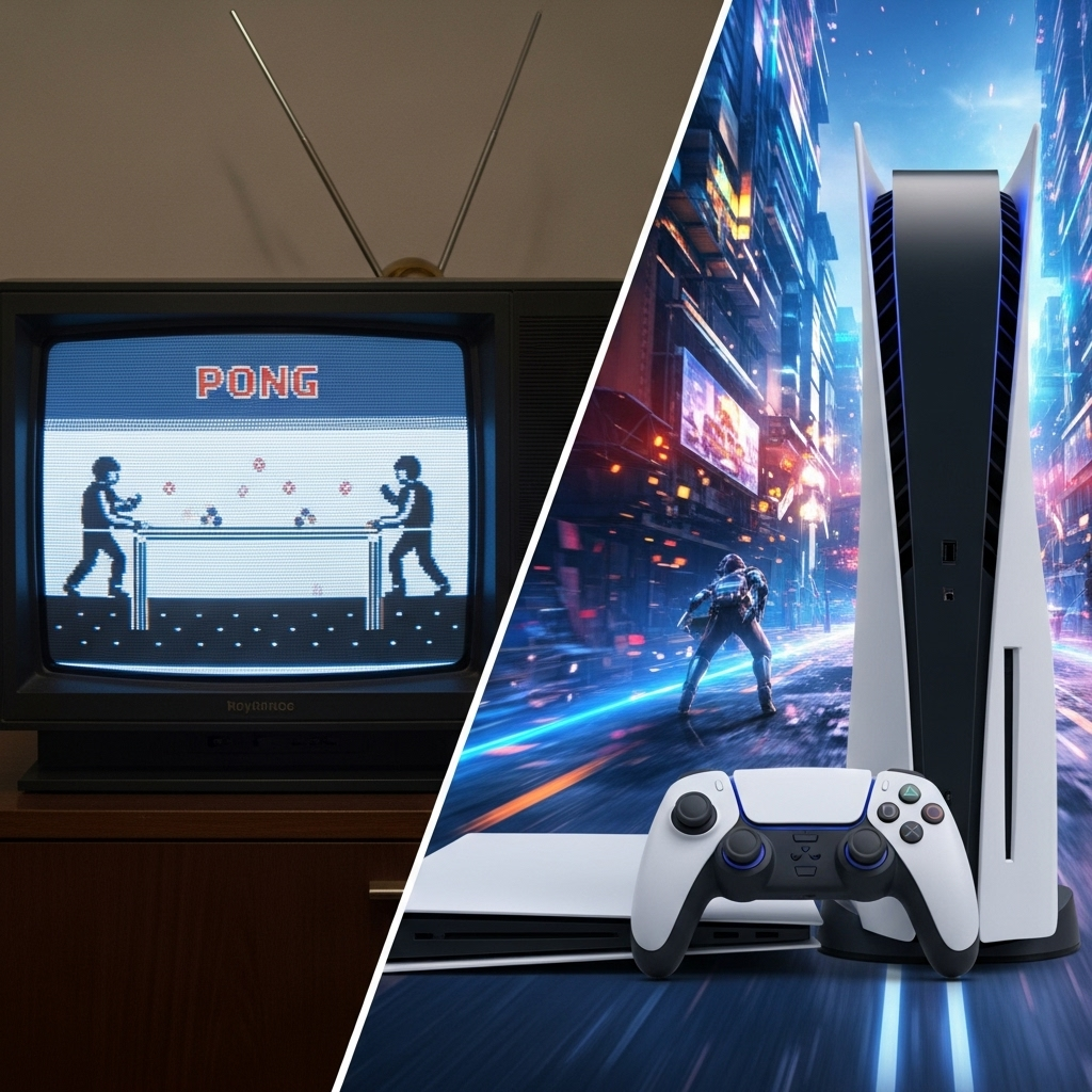 Od Pong do potęgi PlayStation 5: historia domowej rozrywki
